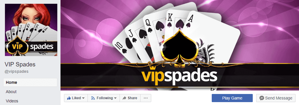 VIP Spades Facebook Page