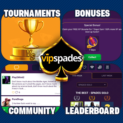 Online Spades Tournaments - VIP Spades