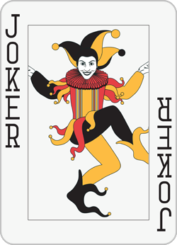 black joker card