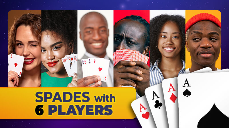 spades with 6 people
